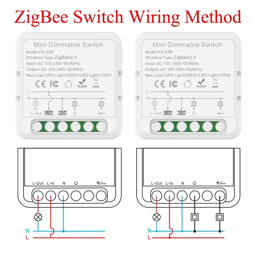 Tuya WiFi ZigBee Диммер Светодиодный Свет Умные Диммеры Переключатель Модуль Автомат Требуется Нейтраль Голосовое Управление Работает с Alexa Google Home