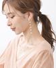 VINGTAINE Freshwater Pearl Long Baroque Pearl Metal Allergy Titanium Post Earrings Gold Color [Kobe Vantaine] P1987-G-P
