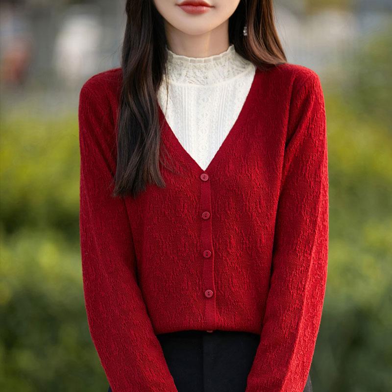 Женский кашемировый свитер Qinghe Cashmere 50% шерсть 50% шелк Женский осенне-зимний кашемировый пуловер Мягкий и теплый