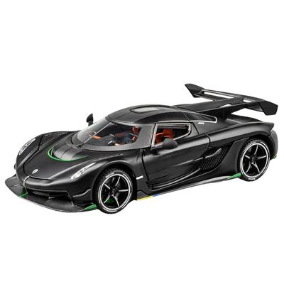 1/24 модель спортивного автомобиля Koenigsegg из сплава, литая под давлением, высокая имитация весов, игрушка, отодвигающиеся задние двери, могут открываться для мальчиков, подарки на день рождения, украшение