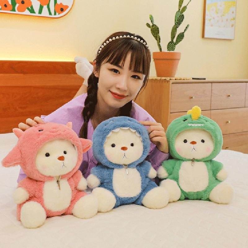Adorable Lily Bear Plush Doll Strawberry Soft Toy For Girls Birthday Gift 35cm And 45cm Options