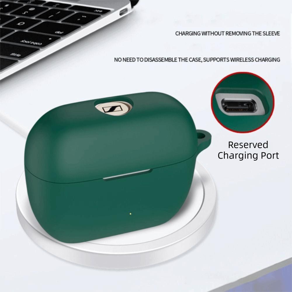 Silicone Earbuds Cover Anti-fall Headphone Protective Case for Sennheise ACCENTUM Clip
