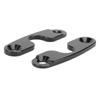 2pcs Sun Visor Repair Kit Aluminum Alloy Black Anodized Coated Sun Visor Mounting Clip for JK 2018