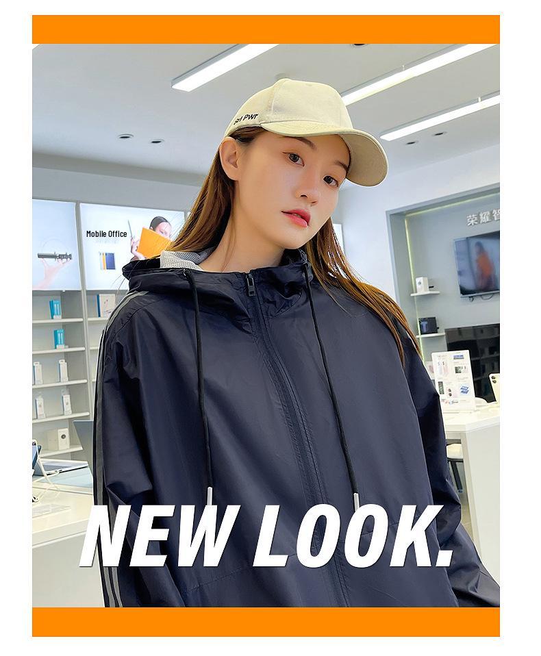 Мужской повседневный тренч с капюшоном большого размера - Осенняя куртка из нейлона 40D свободного кроя