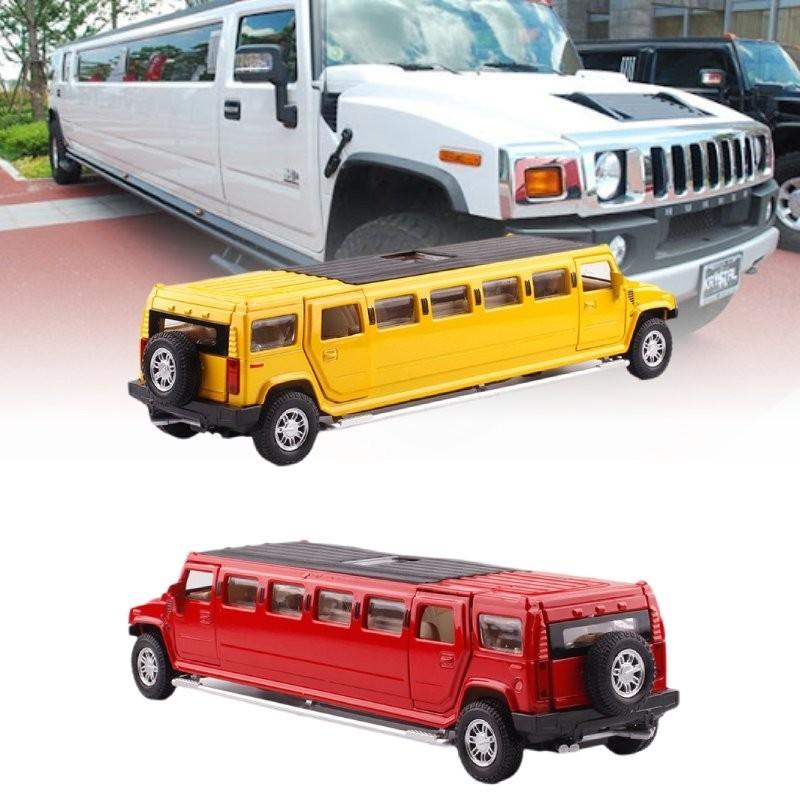 Stunning Alloy H6 132 Scale Model Car With Light Up Features And Pull Back Action