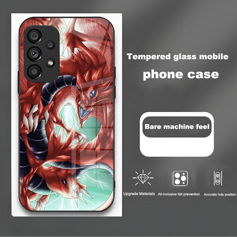 Yu-Gi-Oh! Для Samsung Galaxy Note 8 9 S10 Plus S20 S21 FE S23 Ultra A12 A13 A32 A33 Новый Мультяшный Закаленный Стеклянный Чехол для Телефона