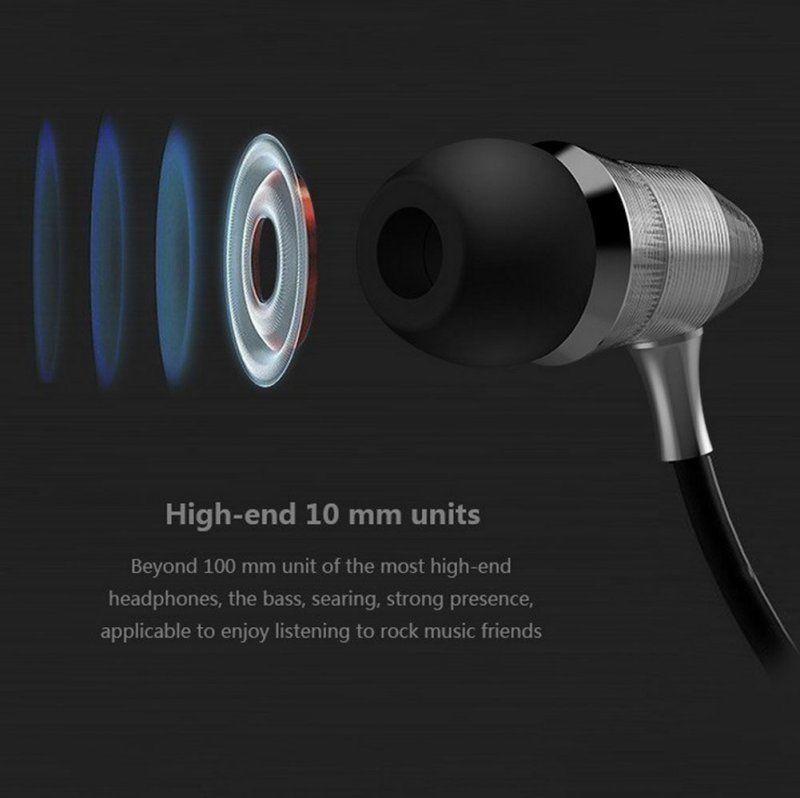 Проводные наушники серебристые для занятий спортом на открытом воздухе, металлические, подарок, модные