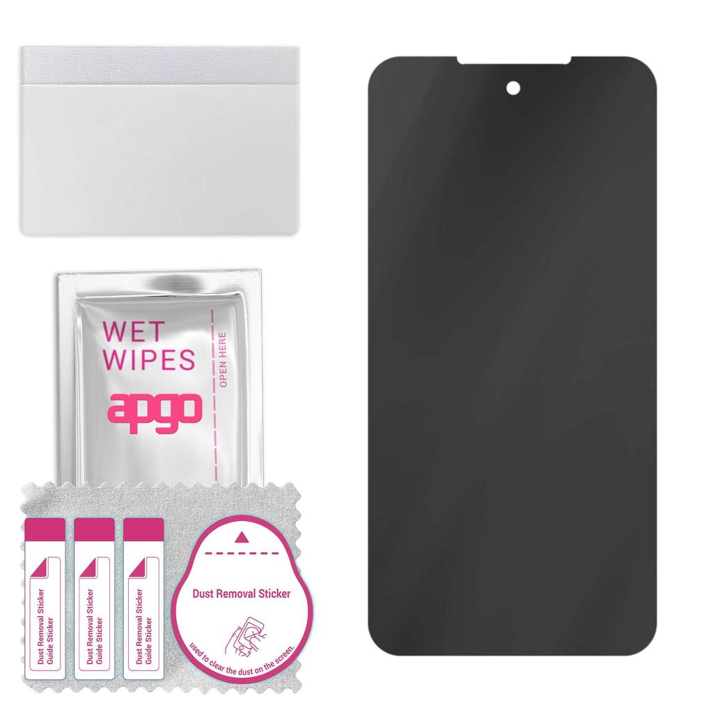 apgo Защитное стекло Privacy Matte Hybrid, совместимое с CAT S75, гибкое наностекло, отличная замена закаленному стеклу, устойчивое к царапинам, полностью