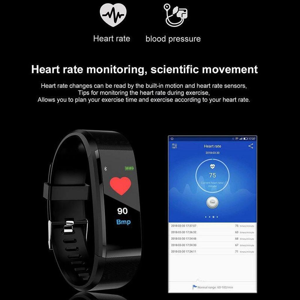 Waterproof NFC Smart Bracelet Sleep Detection Heart Rate Blood Pressure Blood Oxygen Sports Pedometer Watch