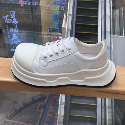 Повседневные туфли с большой головой Микки женские 2025 новые американские ретро туфли на платформе, увеличивающие рост, холщовые туфли, кожаные туфли-хлебцы, повседневные