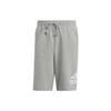 Essentials Shorts With Alphanumeric Logo Print Men Shorts Medium-Heather-Grey IC9403