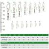 С защелкой Interlock Защелка Interlocking Solid Ring Fishing Connector Metal Connector Fishing Swivels