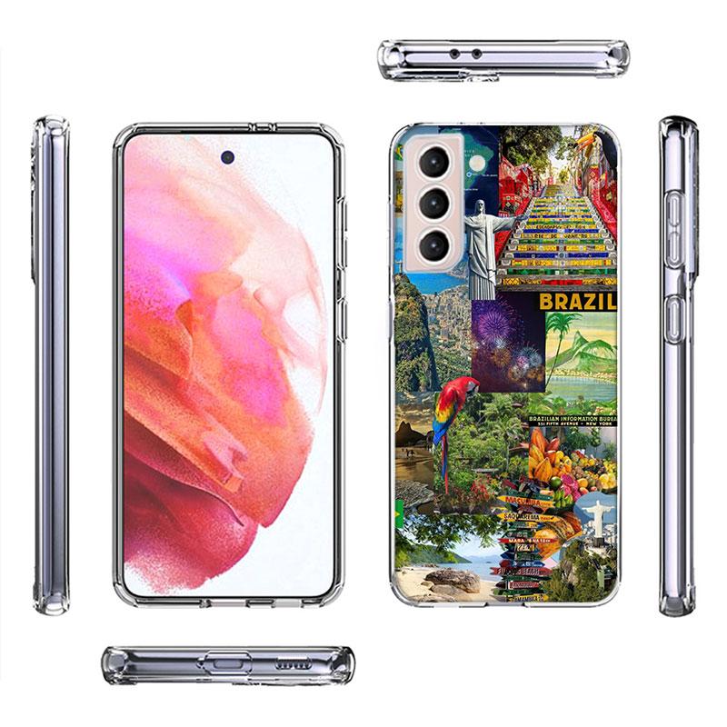 City Brazil Rio de Janeiro Phone Case For Samsung Galaxy S25 Edge S24 S23 FE S21 S20 S10 Plus S22 S26 Ultra Cover Clear Cases TP