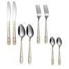 Mirror Finish Silver Gold Plated Stainless Steel Flatware Set Copper Silverware Set Rose Gold Spoon