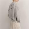 ovbeige SOFT CASH WOOL KNIT SHAWL_MUTED BLUE