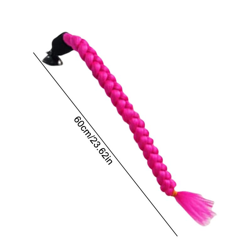 Косички для шлемов, хвосты для мотоциклетных шлемов, хвостики для волос со съемной присоской, косички ручной работы для мотоцикла