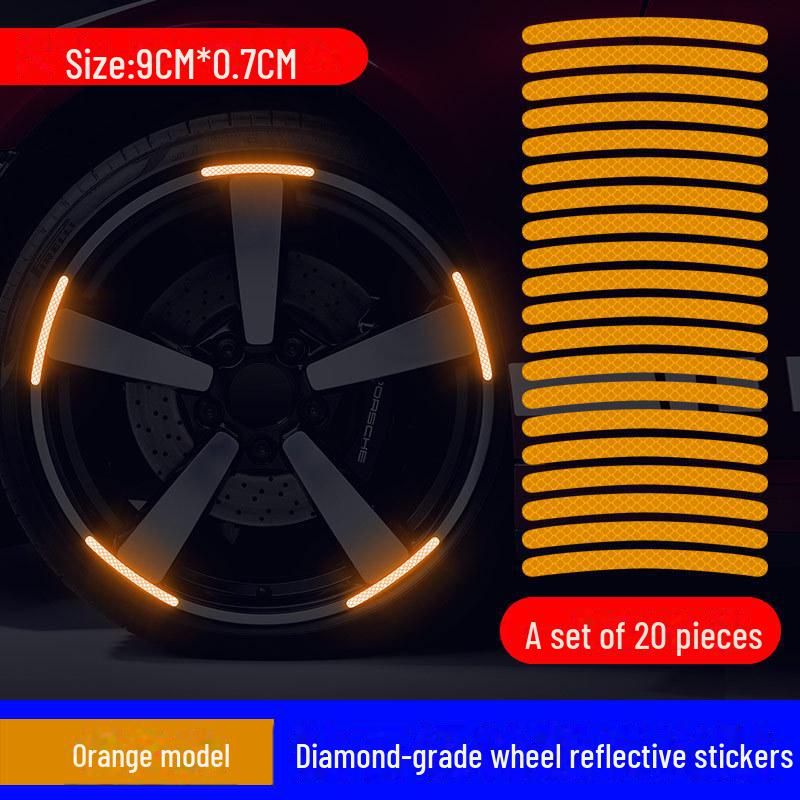 Универсальные светоотражающие наклейки на ступицы колес автомобиля — защита от царапин и декоративные модификации шин
