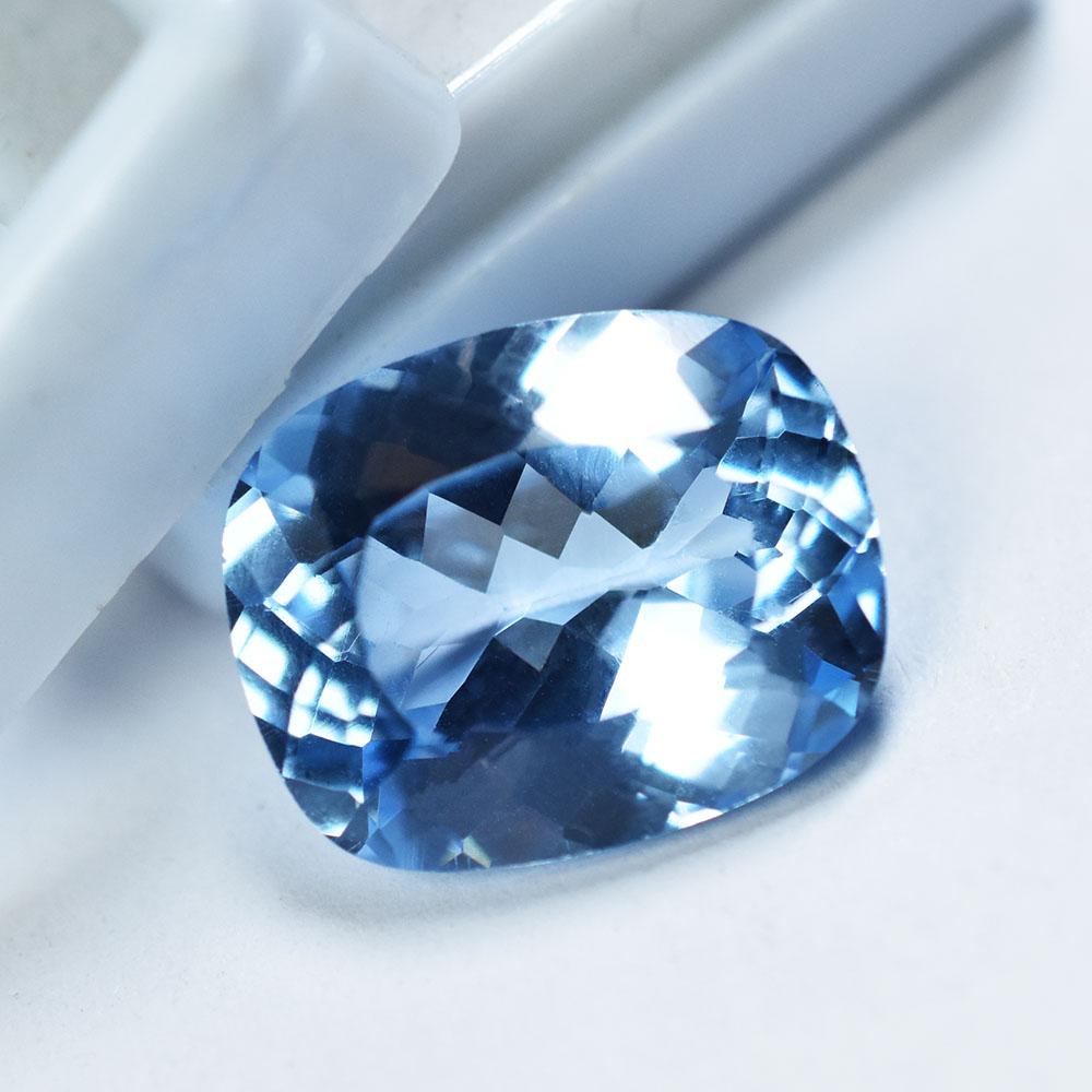 High Quality Cushion Cut Natural Blue Sapphire 14.8 Ct   Gemstone