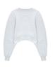 ASIF CALIE Crop Sweatshirt Whitemelange