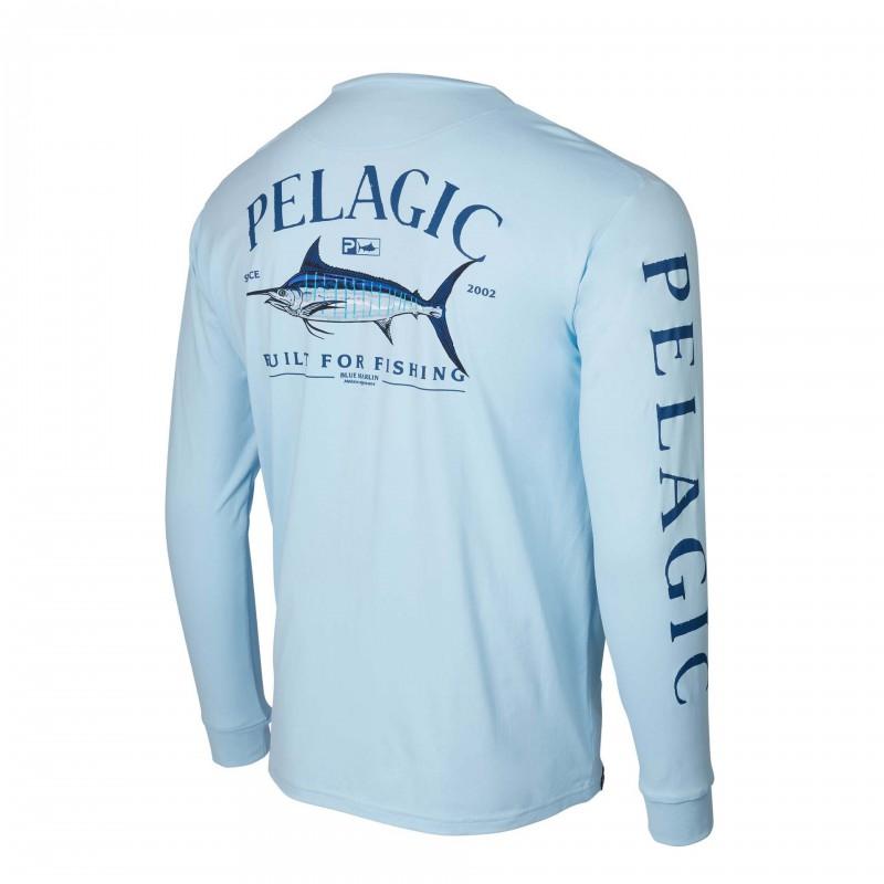 Mens Quick-Dry UV Protection Fishing T-Shirt Long Sleeve Crew Neck Breathable Sportswear Outdoor Angling Summer Fall