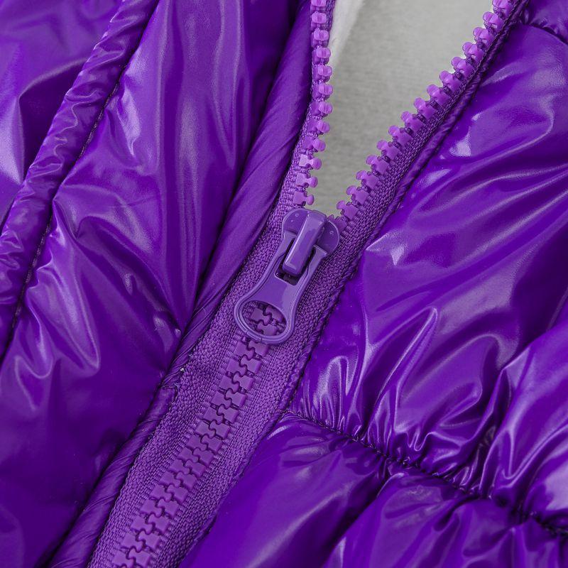 Зимняя теплая ветрозащитная куртка с капюшоном средней длины для девочек 4-12 лет