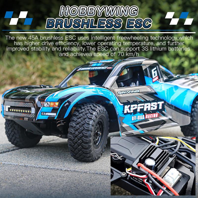 KF16/17 Бесколлекторный RC Раллийный Грузовик для Короткой Трассы Высокоскоростной Раллийный Гонщик Полностью Пропорциональное Дистанционное Управление Внедорожная Модель Автомобиля для Взрослых