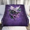 Cartoon Dragon Art Patterns Blanket Animals Flannel Blanket Cosy Lazy Couch Cover Blanket Super Soft Sheet Mattresses