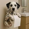 Dog Series Tissue Holder Cute Decorations Home Statue Toilet Wall Hanging Roll Paper Storage
