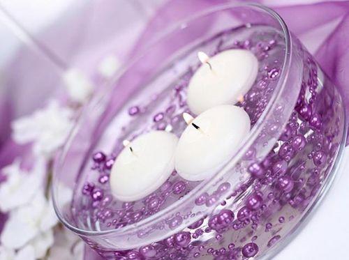 Floating Disc Candle Matte, 40mm, White, 1 pc