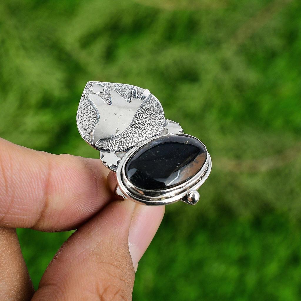 Распродажа ко Дню женщин Кольцо из стерлингового серебра с овальным неллитовым камнем на день рождения, свадьбу, ювелирное изделие