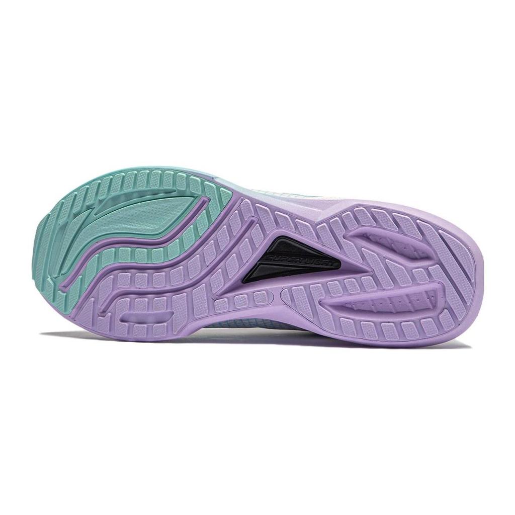 Кроссовки LiNing Youth Sports Trend Прочные и легкие кроссовки Rebound с низким верхом для бега Детские кроссовки Белый Фиолетовый YKFS098-6