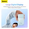 Baseus Comet Series Powerbank With Display 10000Mah 22.5W - Blue + Usb-A - Usb-C 0.3M Cable - White