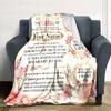 Love Letter Husband Customize Your Name Blanket Warm Comfortable And Soft Blankets Are Suitable For Home Lunch Break Blanket Office Sofa Sofa Gift To