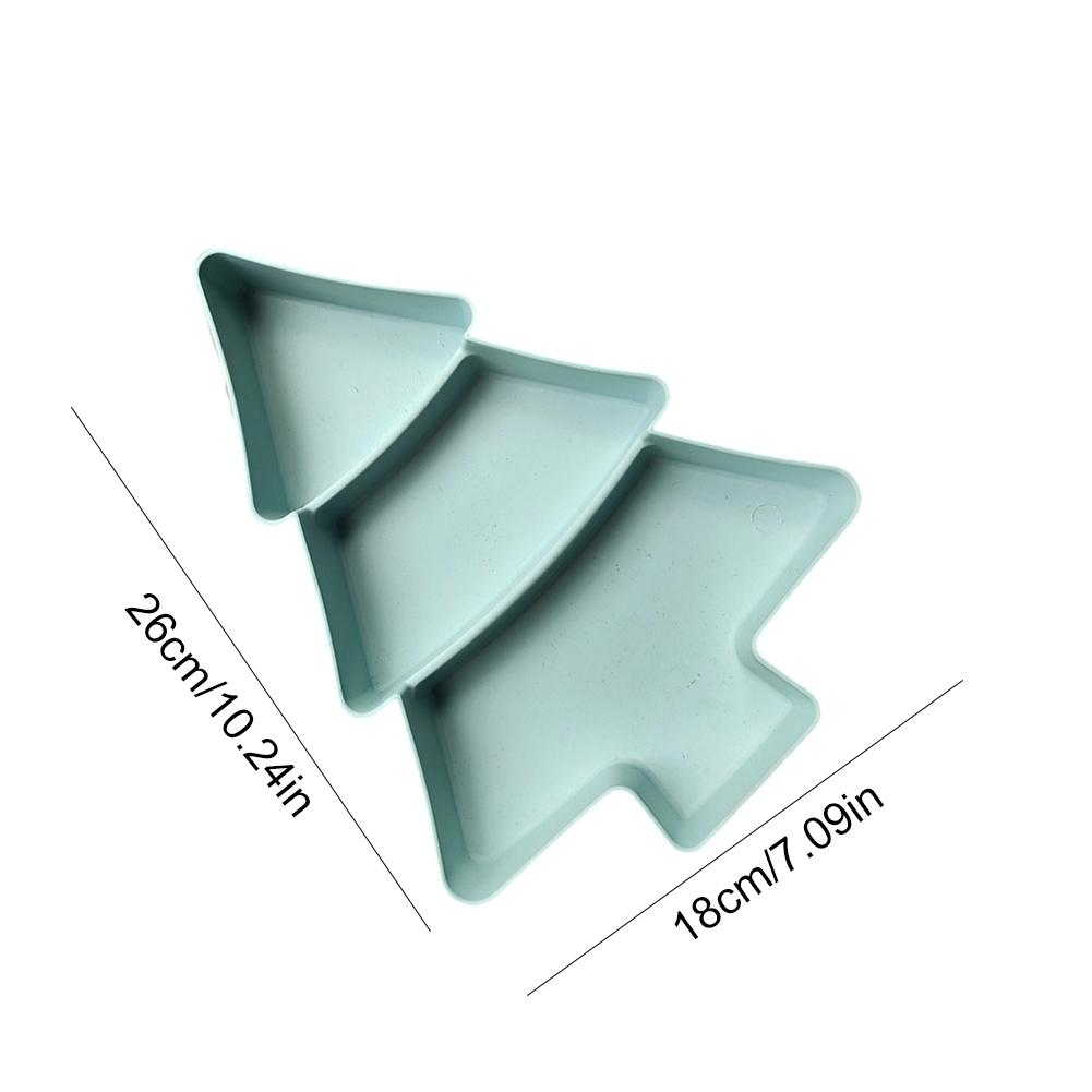 Рождественская елка Фруктовая тарелка Конфеты Рождественское украшение (Светло-синий)