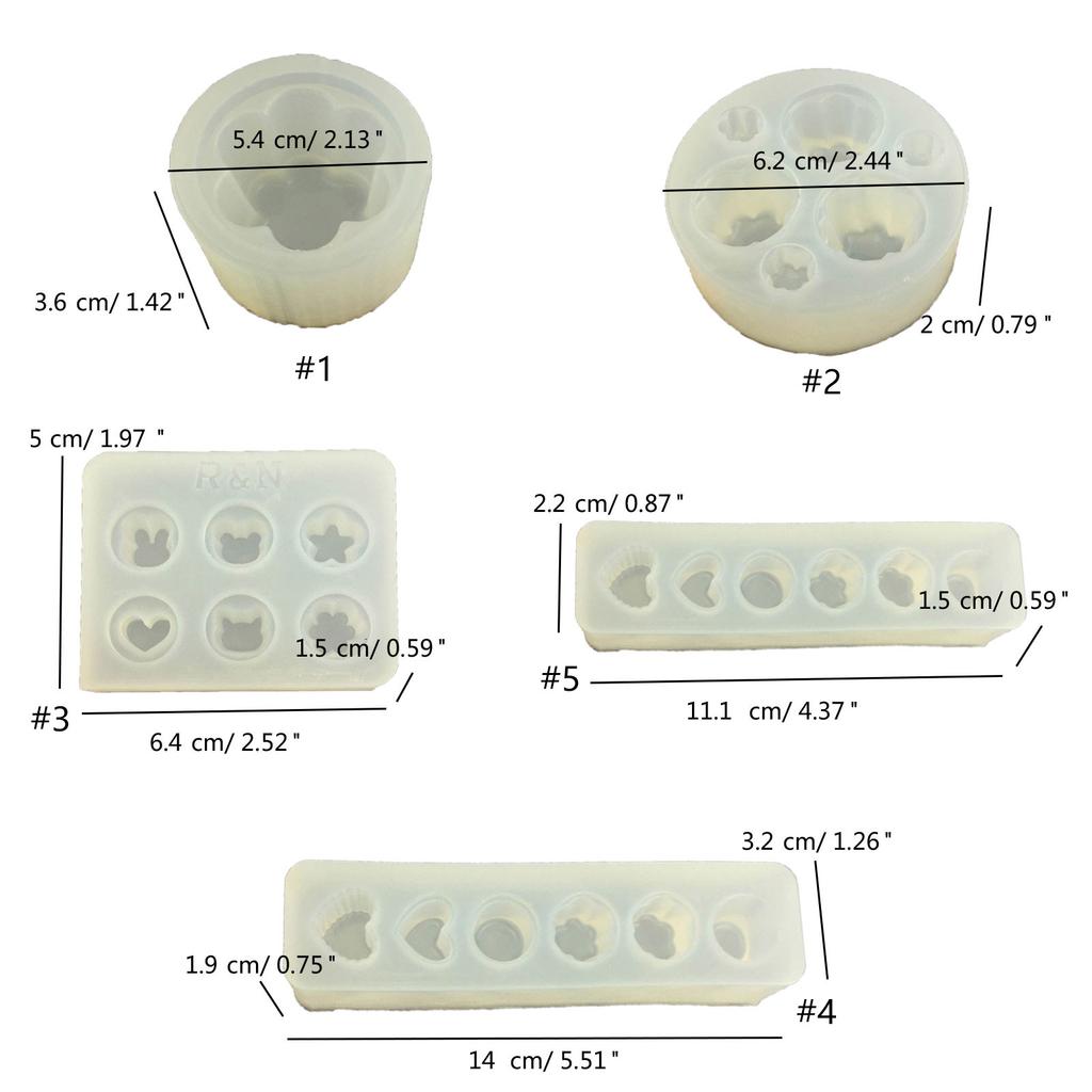 Cute Cake Decorating Molds for Candy Soap Candle Epoxy Clay Molds Food Fondant Molds DIY Handmade Silicone Cake Moulds
