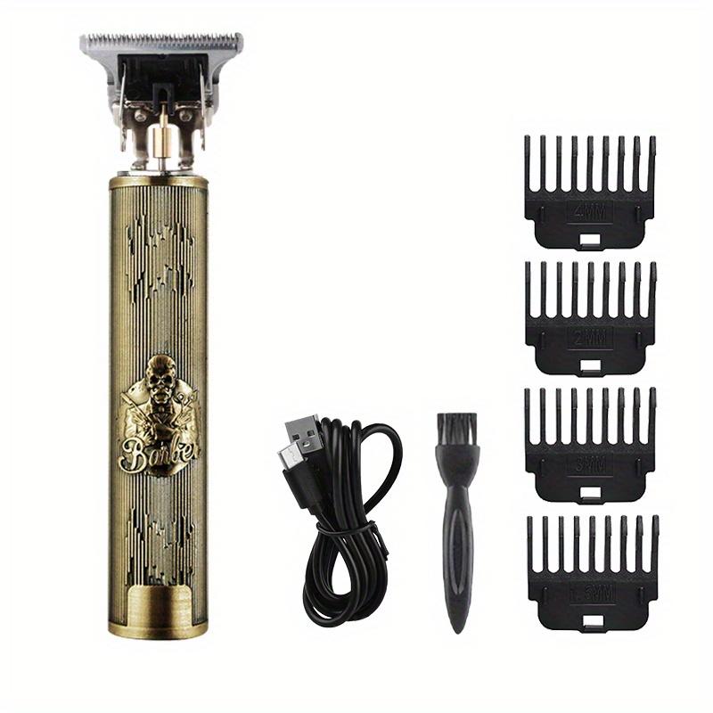 Professional Rechargeable Hair Clipper for Men - Vintage T9 Design, Ideal for Barbers