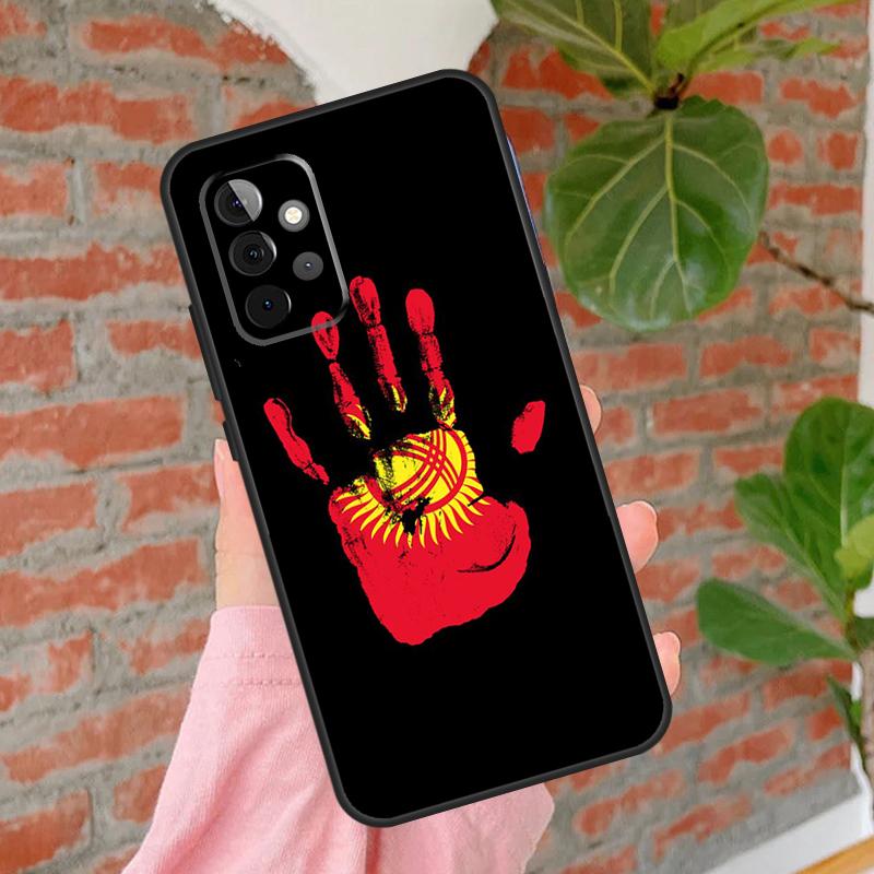 Чехол Флаг Кыргызстана для Samsung Galaxy A55 A35 A25 A15 A52 A32 A12 A14 A34 A54 A51 A71 A13 A33 A53