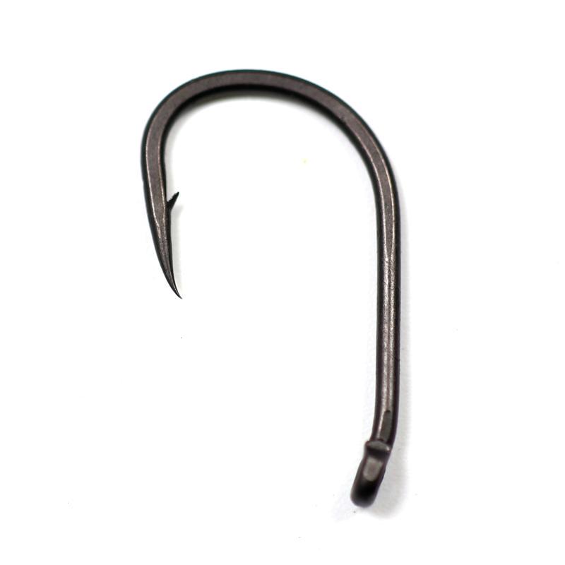 Bimoo 20pcs Teflon Coated Strong Carp Fishing Hooks High Carbon Steel Matte Black Micro Barb Size 2 4 6 8 10 Withy Pool Rig Hook