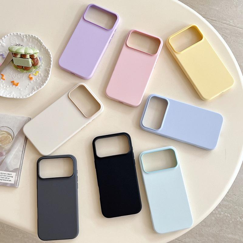New Pure Color Liquid Silicone Case for iPhone 17 Pro Max: Anti-Fall Design