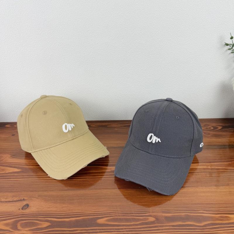Fashion Casual Versatile Hard Top Baseball Cap Men'S And Women'S Spring And Summer Embroidery Letters Wide Brim Face Small Peaked Cap