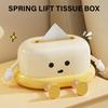 Удобная коробка для бумажных полотенец, органайзер для салфеток с пружиной, элегантный диспенсер для салфеток для ванной комнаты, декоративный держатель для салфеток