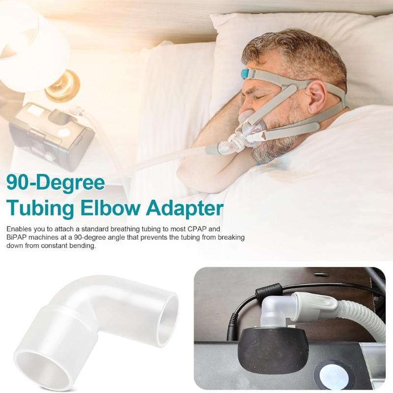 Угловые коннекторы для CPAP-шланга с прозрачным ПВХ, 90-градусные, для изменения направления подключения дыхательной трубки под прямым углом