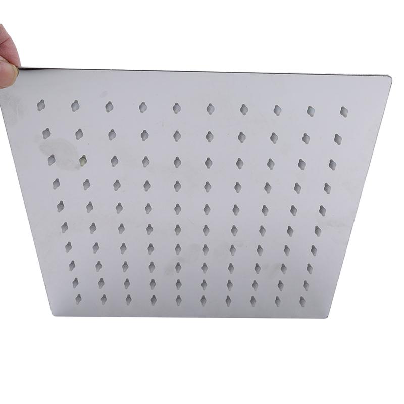 Stainless Steel Ultra-thin Top Spray Supercharged Shower Head