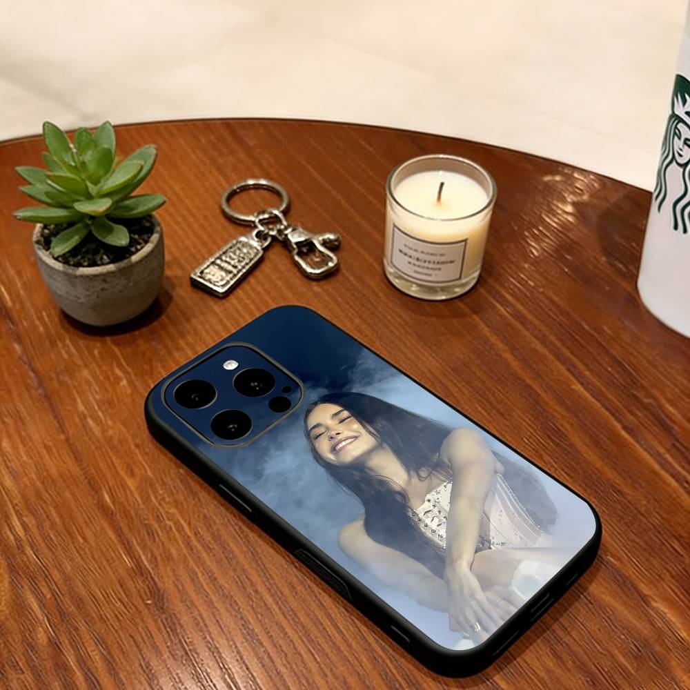 Чехол для телефона Madison Beer Singer для iPhone 17, 16, 15, 14, 13, 12, 11 Plus, Pro Max, Другие Мягкий Силиконовый Черный Чехол