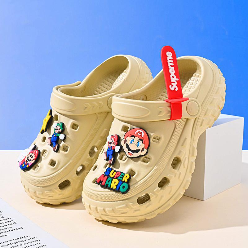 Летние детские мультяшные ЭВА клоги для мальчиков и девочек, дышащие, нескользящие, пляжная обувь различных цветов и размеров для активного отдыха