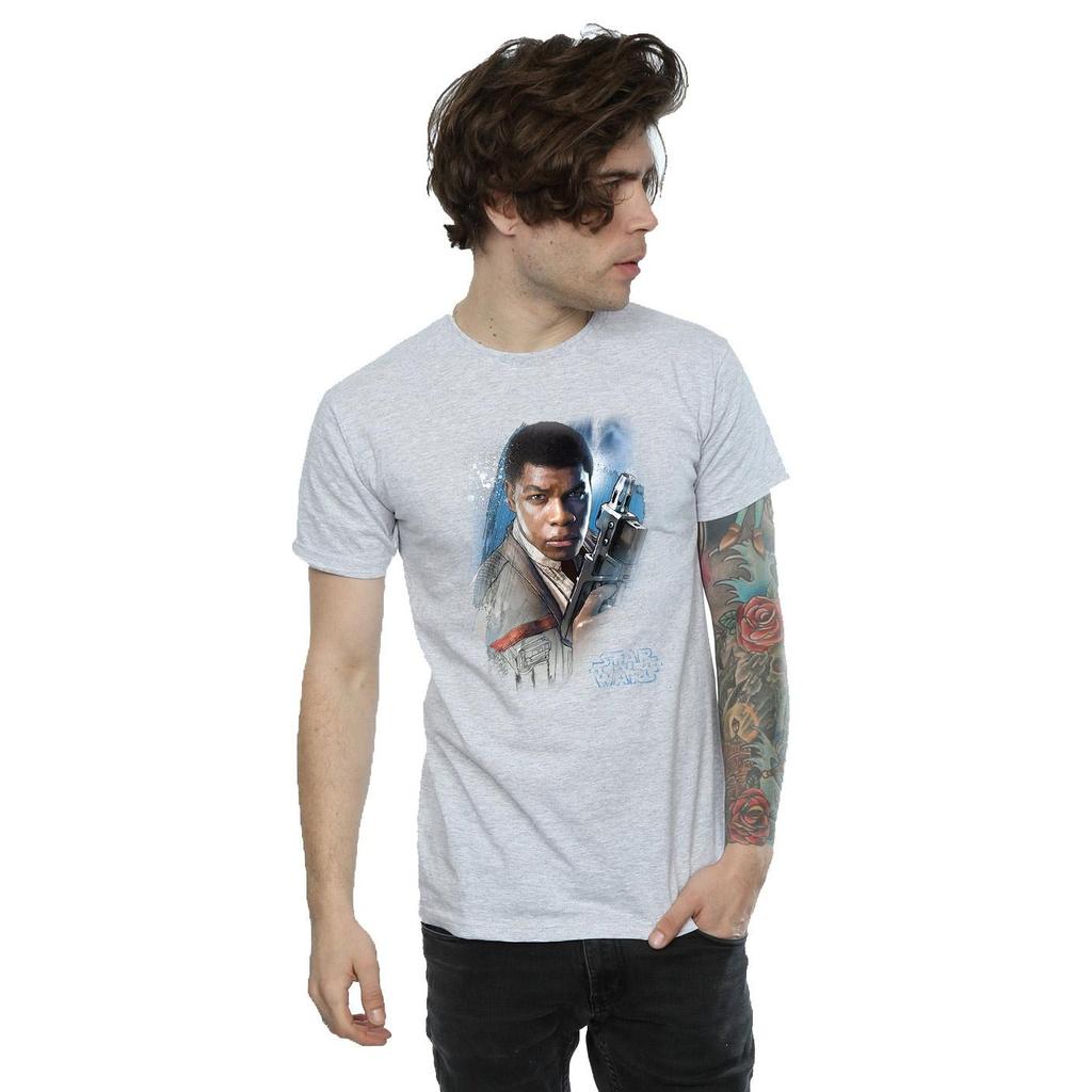Star Wars Mens The Last Jedi Finn Brushed T-Shirt