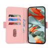 For Google Pixel 9 Pro XL Stand Case Cross Texture PU Leather Wallet Phone Cover with Shoulder Strap/Makeup Mirror