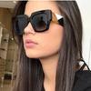 Модные Квадратные Большие Солнцезащитные Очки Женские Мужские Люксовый Бренд Дизайнерские Очки от Солнца Женские Мужские Ретро Очки UV400