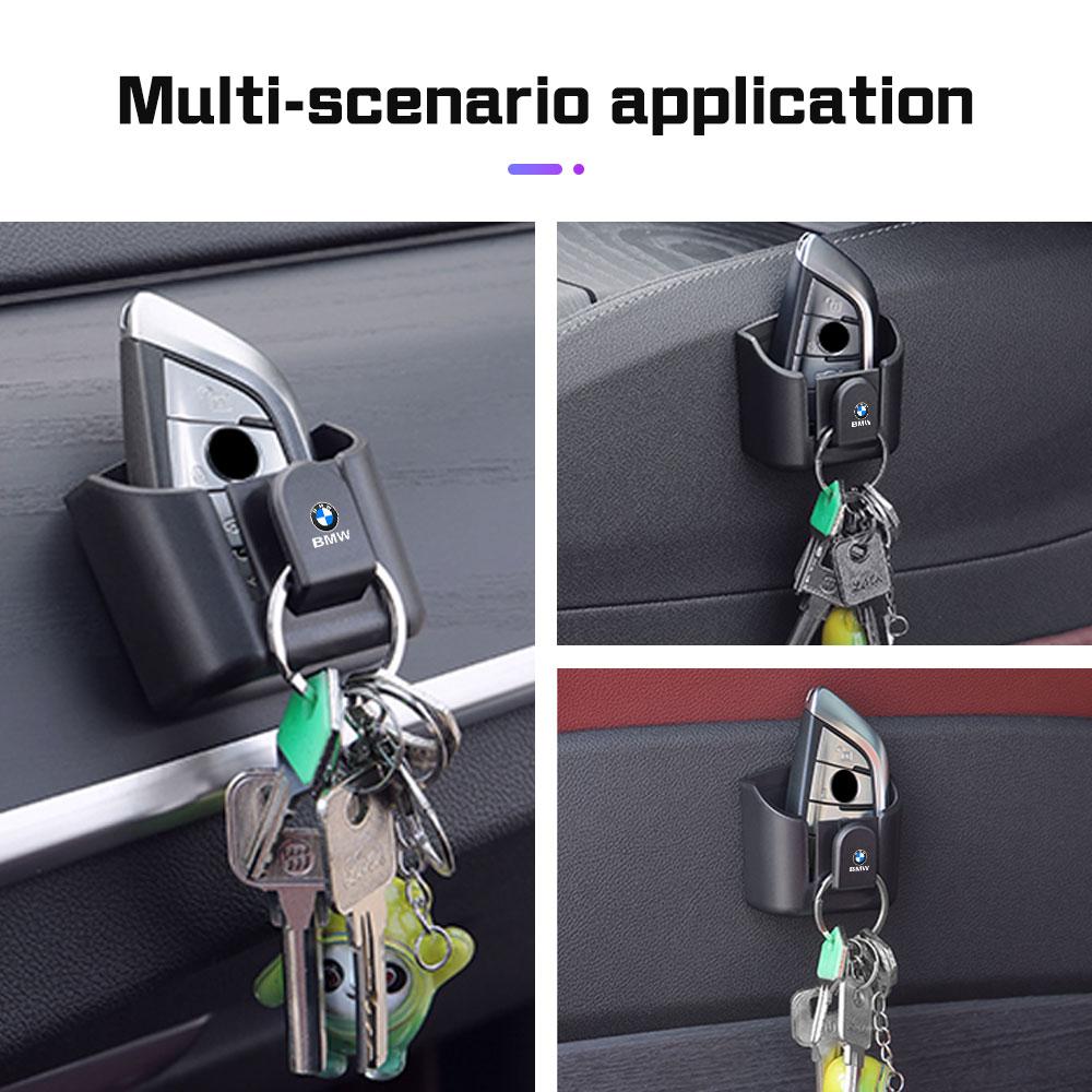 BBLB5 For BMW E36 E39 E46 E60 E90 E90 F10 F30 G20 G21 G30 G11 F15 Car Key Storage Box With Hook Adhesive Box Car Dashboard Key Holder