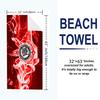 Sport Club Corinthians Paulista Print Beach Towel, Large Soft Quick Dry Towel for Beach Camping Swimming